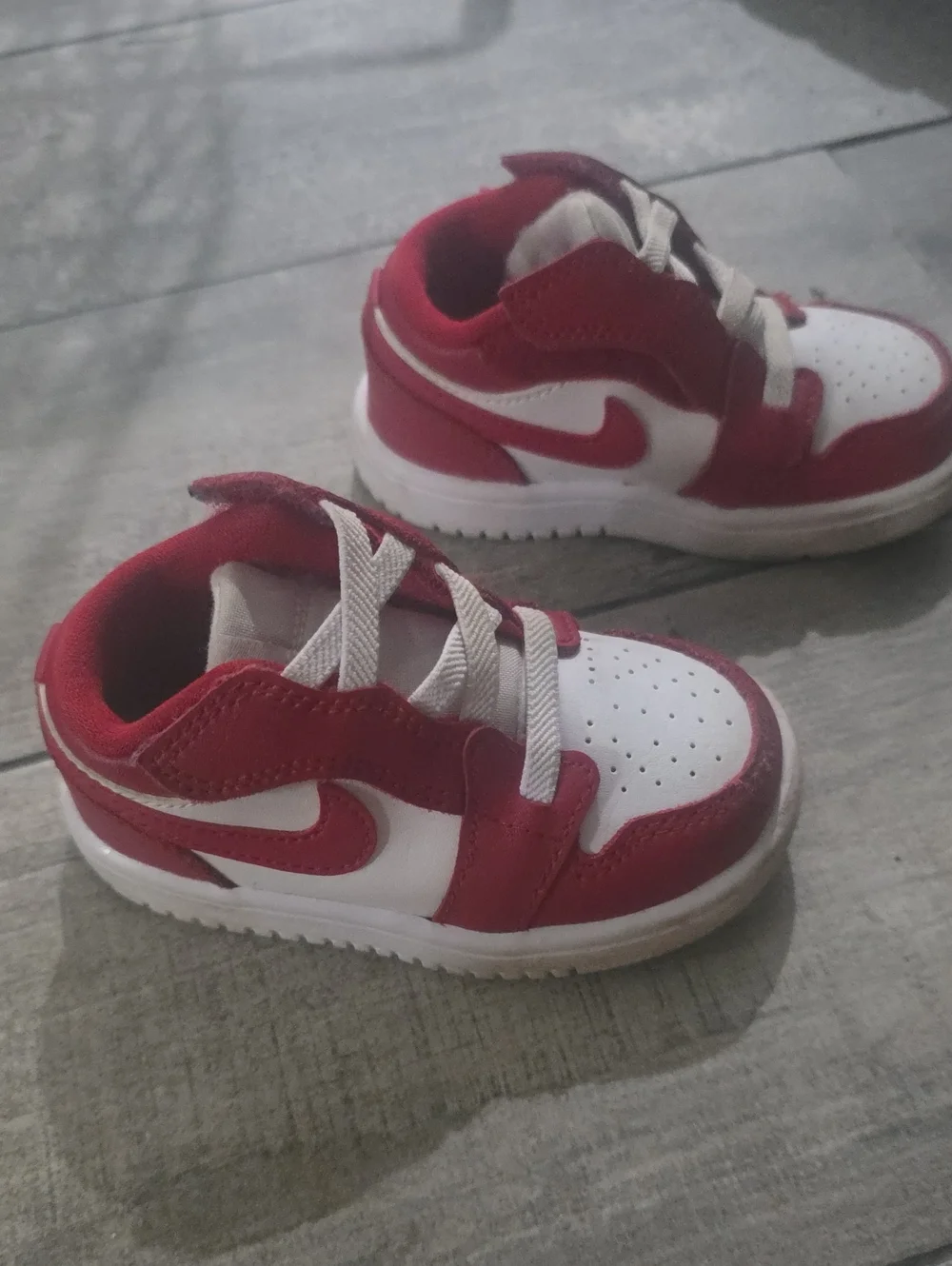 Toddler Jordan 1 Low Alt Gym Red/Gym Red-White Size 5
